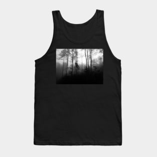 Black and white forest photography Tank Top